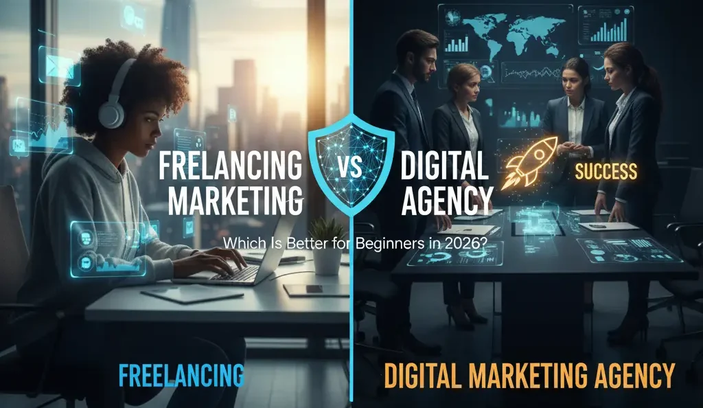Freelancing vs Digital Marketing Agency: Which Is Better for Beginners in 2026?